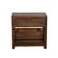 Table d'appoint Flint, 1 tiroir, caisse, bois brun foncé de 26 pouces