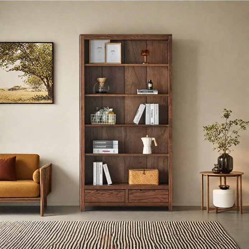 Tonawanda, (5 tablettes) H 74,8 po x l 39,37 po x P 12,6 po, Marron foncé