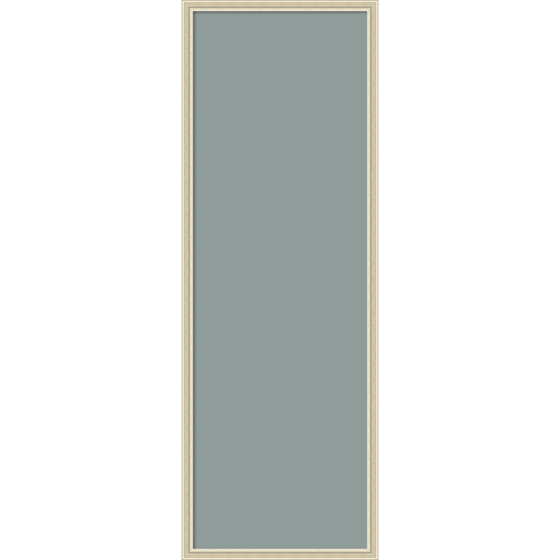 Tableau magnétique en tissu encadré, 13 x 37 cm, motif bleu pâle, pour l'organisation murale, Argent Edith