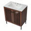 Meuble-lavabo de salle de bain avec lavabo en céramique