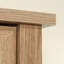 Armoire rustique brune pour le rangement dans la cuisine, la buanderie ou le salon, étagères fixes et réglables, processus d'assemblage simple et rapide