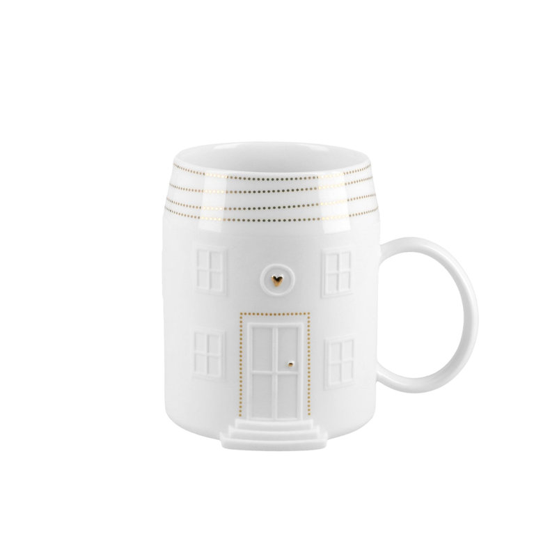 Village House with Heart Mug - 12oz