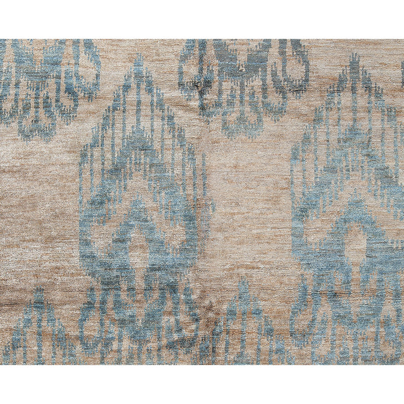 Hand-Knotted High-Quality Blue Area Rug