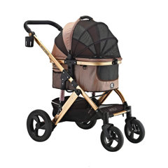 ENZO Pet Stroller Monza Luxury 3-In-1 Stroller ,Carrier,Car Seat For Pets