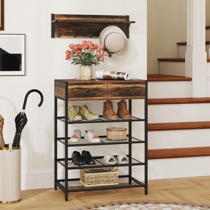 5 - Hook Wall Mounted Coat Rack