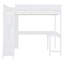 Full Loft Bed With Desk And Bookcase-801863607
