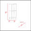 Garde-manger double Zurich, armoire à deux portes, quatre tablettes