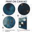 Impression d'art mural jaune et bleu de l'usine Metropolis I - usines-937274971-937275052