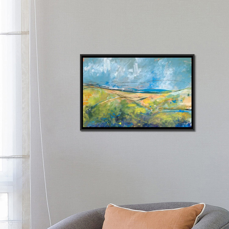 « early spring days », impression sur toile, H 18 po x l 26 po x P 1,5 po, Toile avec cadre noir, Pas de tapis