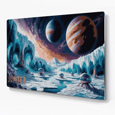 Space NASA Gray Metal Wall Art