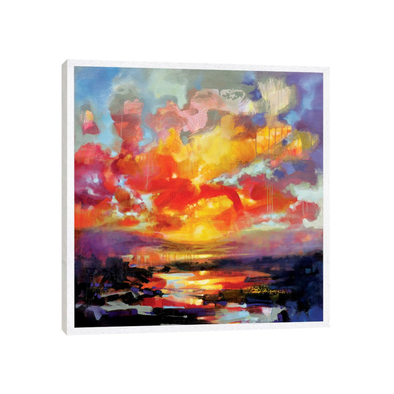 Emerging by Scott Naismith - Painting on Canvas, 93.98 cm H x 93.98 cm W, White Framed