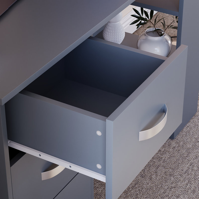 Muskoka Solid Wood Base Computer Desk, Grey