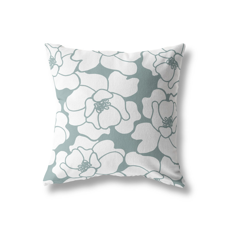 Housse de coussin d'extérieur et insert, gris, 19 po x 19 po, Carré