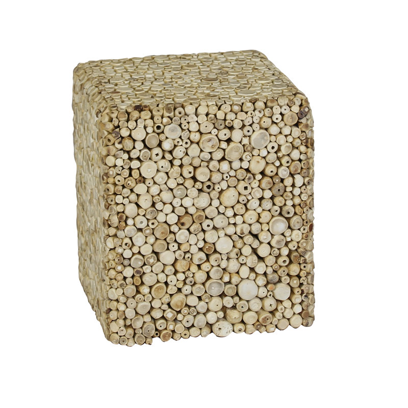 Digiacomo Solid Wood Block End Table