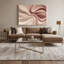 «Gradient Abstract 80», art mural sur toile rose-963682115