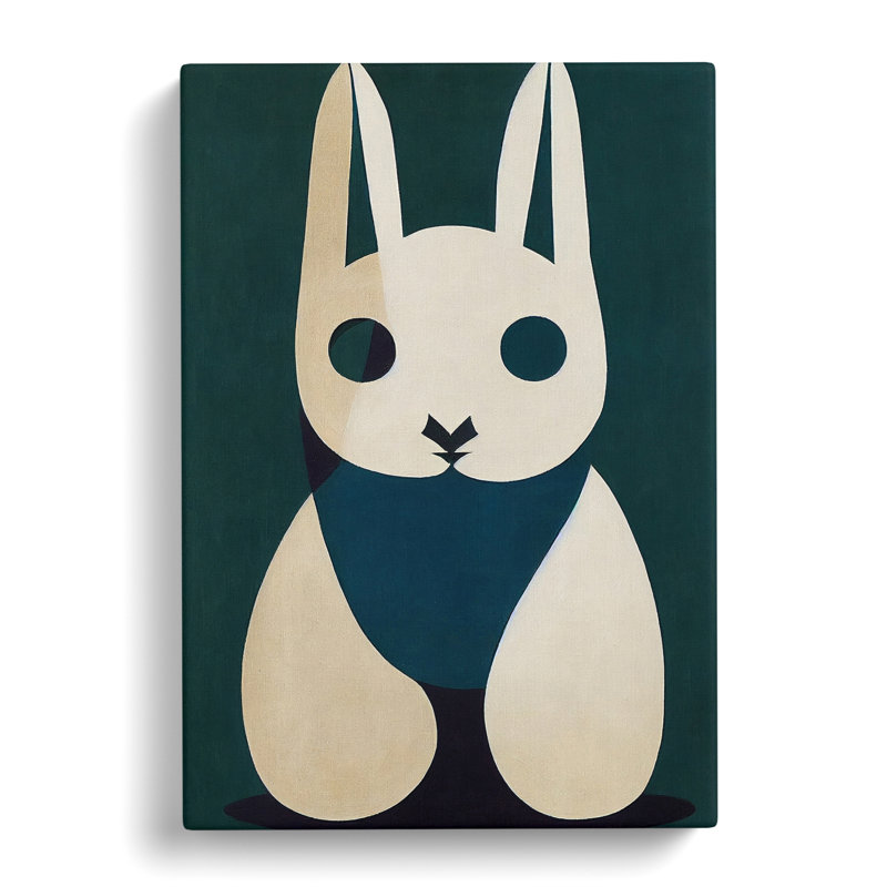 Dwerg Rabbit Minimalism Vol.1 - Wall Art, 50cm H x 35cm W, No frame