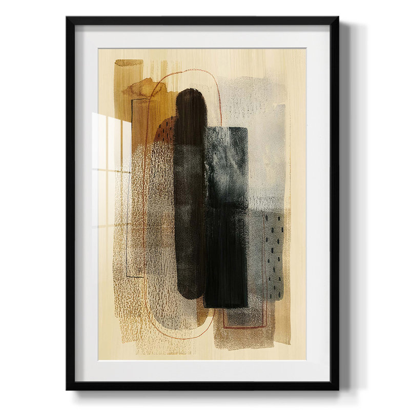 Burnt Toast II - impression encadrée, Noir