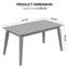 Table de patio en bois gris-1063677882
