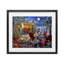 Winter Holiday Camper Party, reproduction encadrée sous verre, conception de Henriette Chinaglia-369813497-369813503
