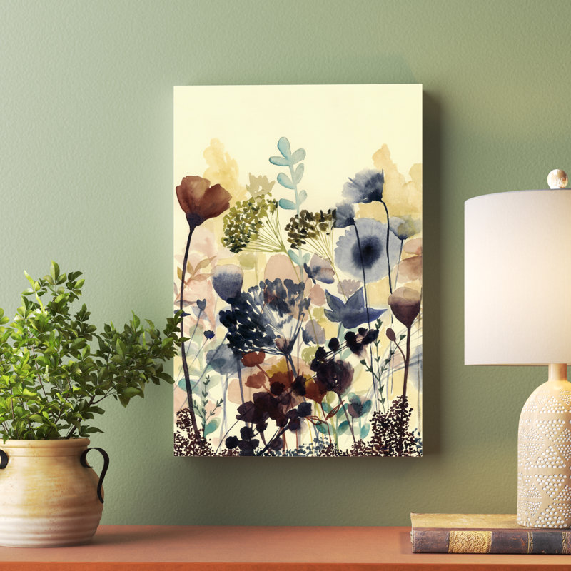 «Sundry Blossoms I» par Grace Popp, reproduction d'art sur toile tendue, H 18 po x l 12 po