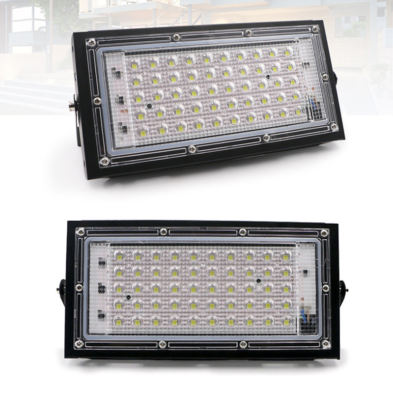 LED Floodlight Outdoor, LED Security Light, with 180° Adjustable Bracket, LED Wall Light for Yard Garden Garage Patio Warehouse