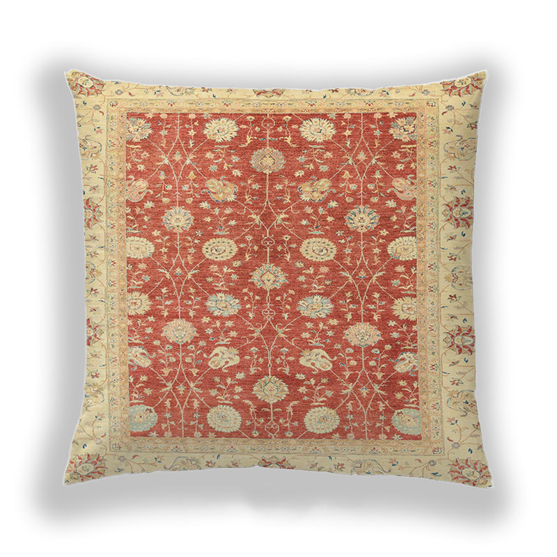 Housse et insert de coussin carré Ehlana, Microsuède