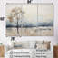 Ensemble de salon mural minimalisme beige et bleu-107751666-107751668