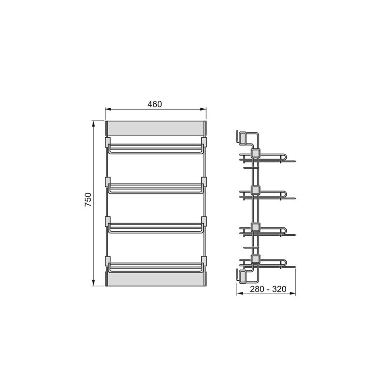 8 Pair Shoe Rack