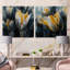 Tulipe grise Serenity I - ensemble de 2 tulipes murales en acrylique-103921424
