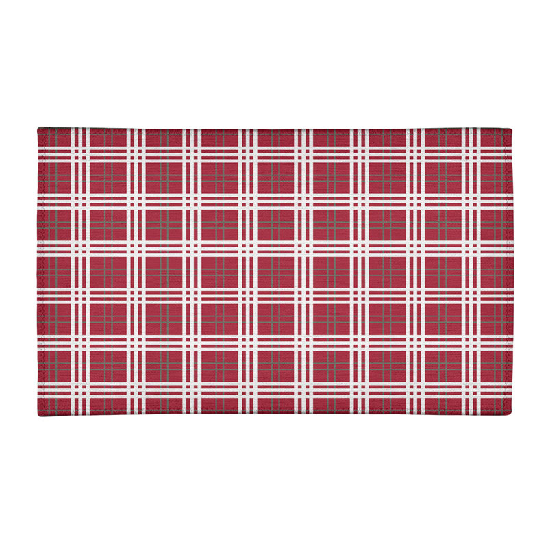 Tapis rouge à carreaux, Rectangle 4 pi x 6 pi