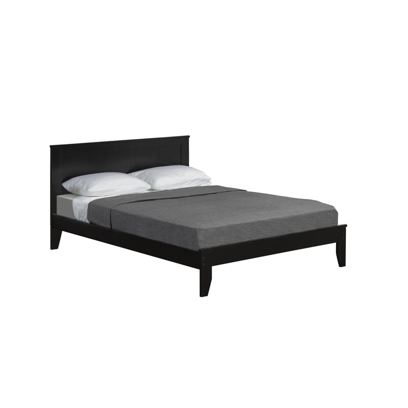 Lit plateforme, Espresso foncé, Lit double