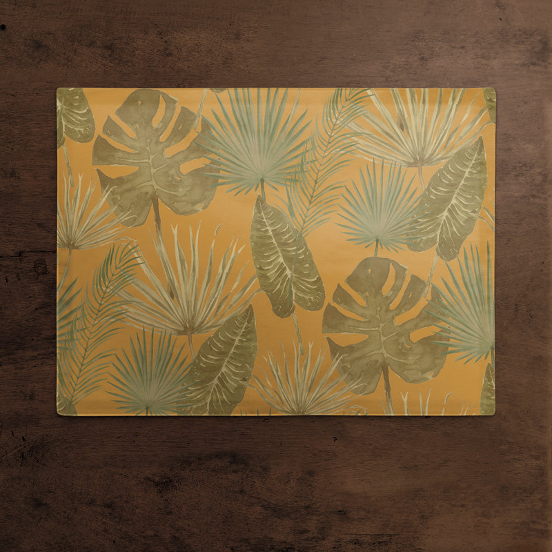 Napperon Tropical Palm, Jaune