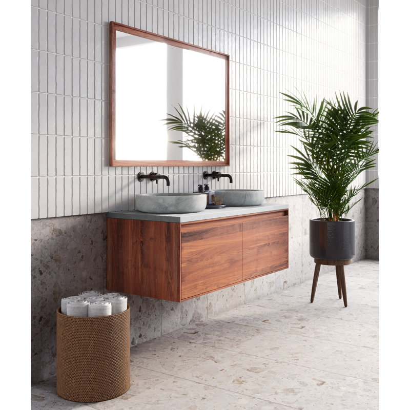 Lisco Wood Wall Mirror, 80cm H  x  120cm W