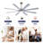 72"Matte White Ceiling Fan  -330860760-330860762-330860756