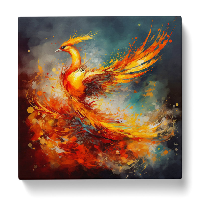 Phoenix Abstract No.2 - No Frame Print, 35cm H x 35cm W x 3cm D