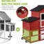 Walk In Chicken Coop with Chicken Run For Up To 3 Chickens-172549221