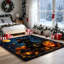 Tapis d'intérieur antidérapant Chat Noir Citrouille Lanterne, Chat Chapeau de Sorcière, pour salon, chambre, cuisine, décoration intérieure, décorations d'Halloween, décoration unique, décoration de chambre-273039033