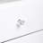 Mcclarrie 34" Tall 4-Drawer Dresser for Bedroom, Chest of Drawers, Storage for Bedroom, Living Room, Office, 18.25" D x 30" W x 34" H, White Acrylic Knobs-2094626284