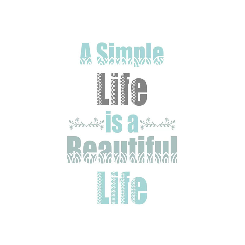 A Simple Life by Kimberly Allen - Print on Canvas, Wrapped Canvas, 30.48cm H x 20.32cm W x 1.91cm D