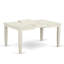 7 Piece Kitchen Table & Chairs Set Consist of a Rectangle Dining Room Table with Butterfly Leaf and 6 Dining Chairs, Linen White-892357133-918535339