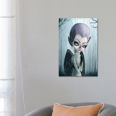 Violet 1 Piece Wrapped Canvas Wall Art