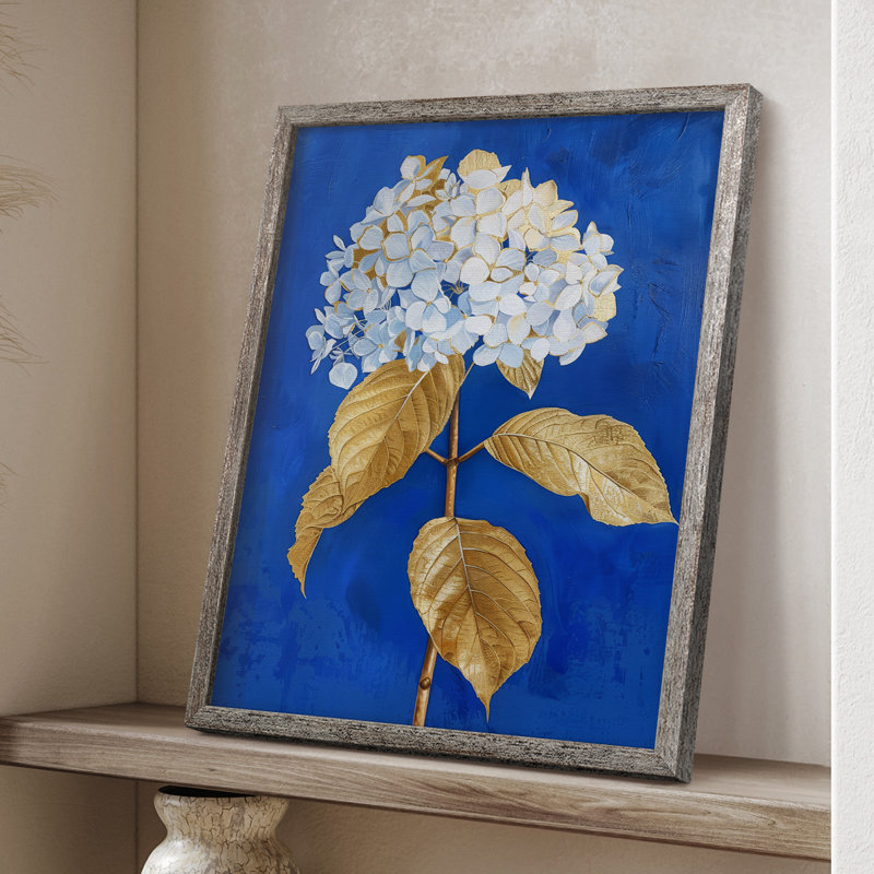 Reproduction encadrée FLORAL Series XCII - bois massif, H 21 po x l 17 po