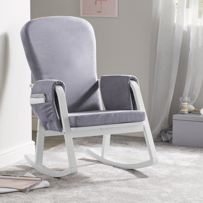 Dursley Rocking Chair - Blush Pink, Grey