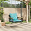 Banc pivotant en poly avec rotin 24,8 po x 24,4 po x 15,7 po Highland Dunes-381012027