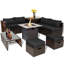 Ensemble de mobilier d'extérieur pour terrasse avec foyer au propane 30 po Jalyza-677546566