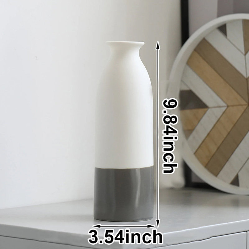 Vase monochrome (ensemble de 2)