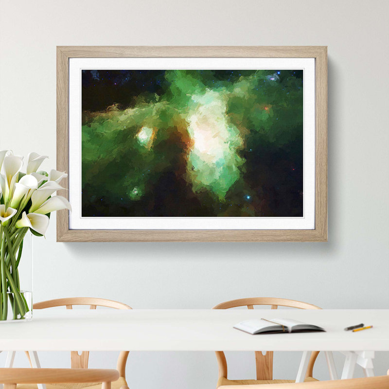 Out of Space Vol.5 in Abstract - Picture Frame Graphic Art Print, Oak Framed, 27cm H x 36cm W x 2cm D