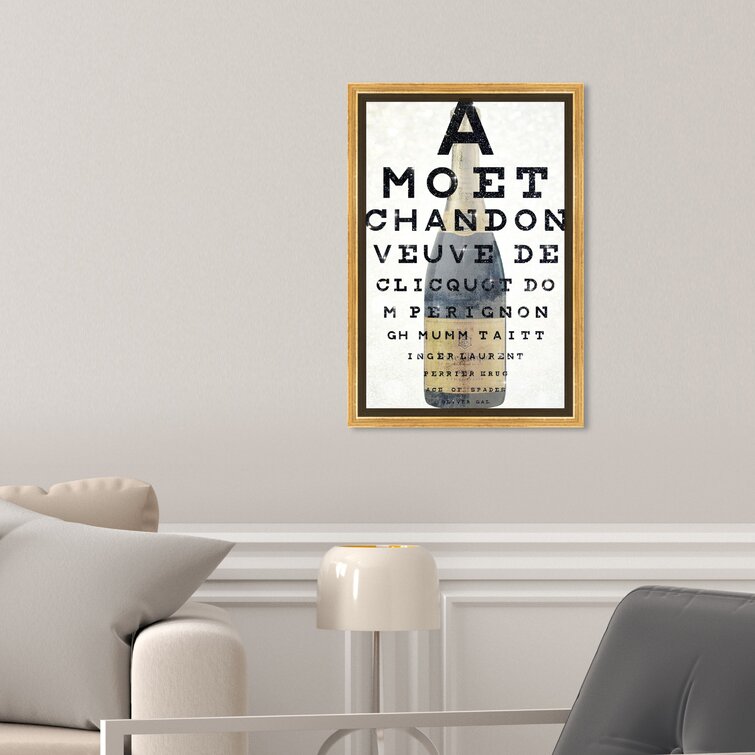 Oliver Gal Champagne Eye Chart On Canvas Print & Reviews