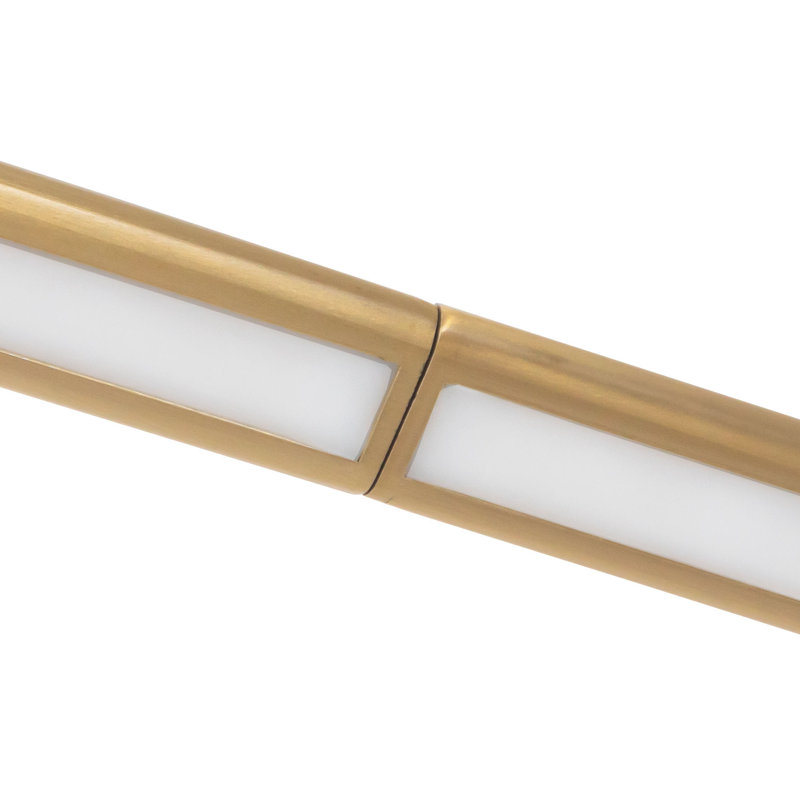 Thread 10-ft Gold dimmable LED Linear Pendant, 10-ft, Brushed Gold-UNV-010-RT
