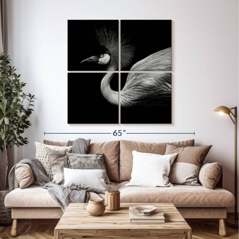 Black And White Crane